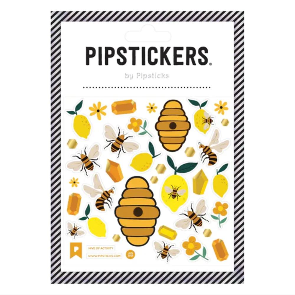 Pipsticks, Stickers, Art & School, 4"x4", Hive of Activity, 749251